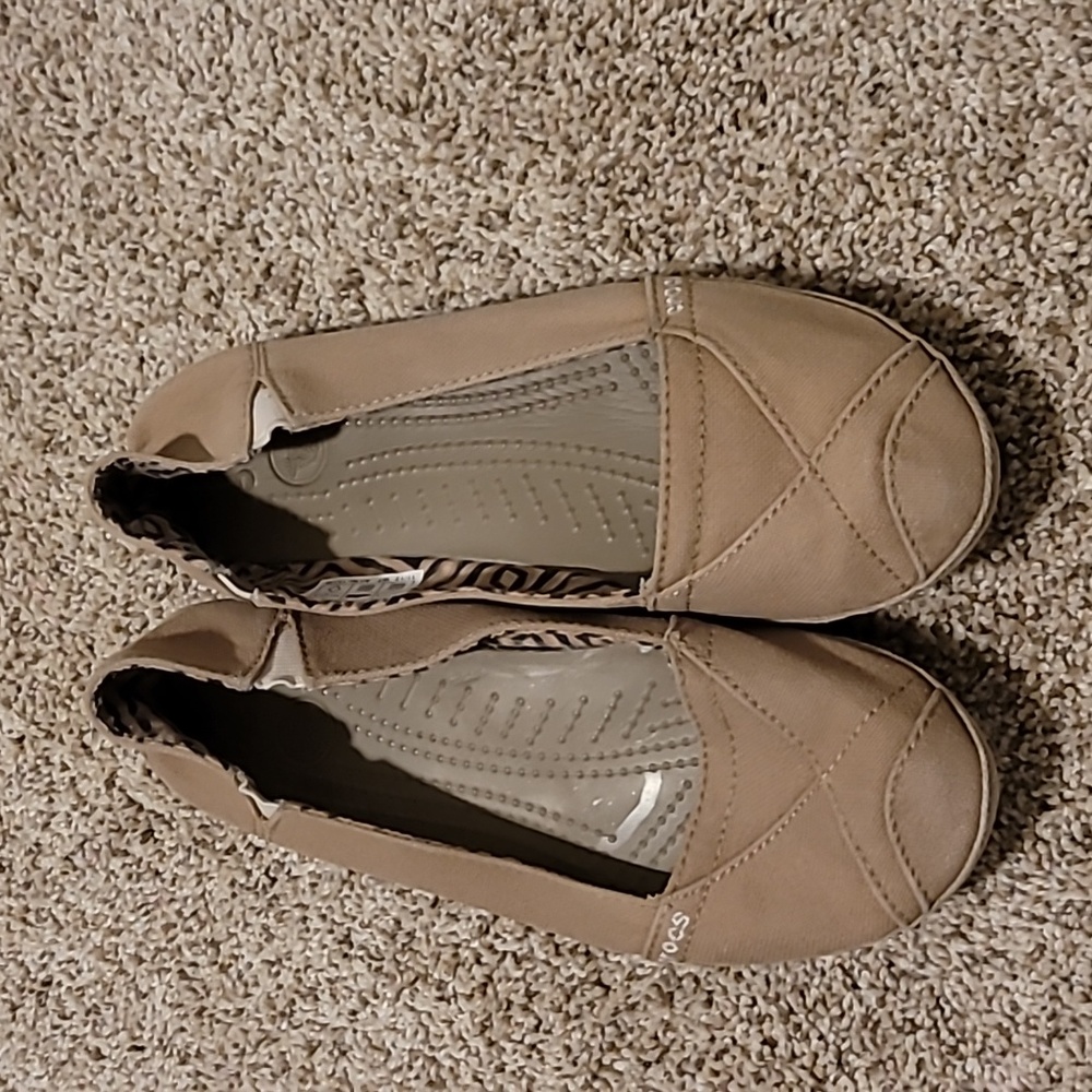 CROCS Women's Canvas Slip On Shoes